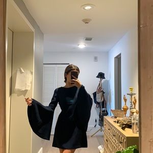 Zara blue long sleeve dress